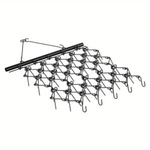 4x4 Heavy-Duty Metal Drag Harrow – 69-Teeth