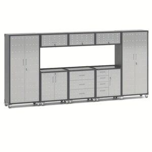 8 Piece Metal Cabinet Set