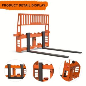 Pallet Fork 45" Orange Frame and 48" Fork