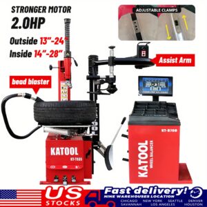 Tire Repair Machine KT-T835 And KT-B760 Balancer Wheel Tire Changers Combo