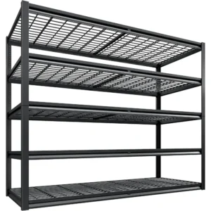 78" H Garage Shelving Shelves Adjustable 5 Tier Metal Shelving Unit for Storage Rack Storage Shelves Industrial