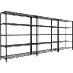 Storage Shelves Heavy Duty, 3 PCS 48" L X 20" W X 72" H Garage Wire Shelving Unit Loads 2000LBS, Garage Shelves