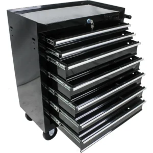 Rolling Tool Chest, 7 Drawer Tool Box with Wheels, Heavy Duty Industrial Service Cart Storage Organizer with Locking System
