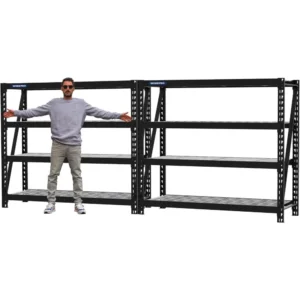 68" Ultra Wide 4-Tier Metal Garage Shelving Unit, 68"W X 24"D X 65"H, 7200 LBS Capacity, Storage Utility Rack, Garage Shelves