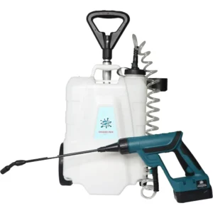 Shower MAX: Electric Rolling Garden Sprayer with 4-Gallon Tank
